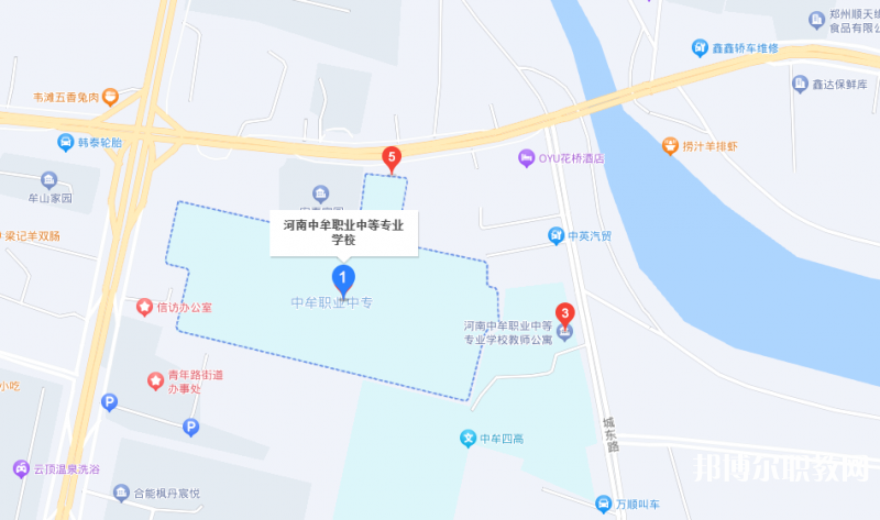中牟縣職業(yè)中等專(zhuān)業(yè)學(xué)校地址，乘車(chē)路線