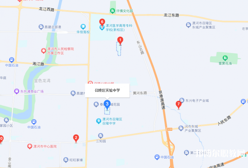 漯河市召陵區(qū)中等專業(yè)學(xué)校地址，乘車路線