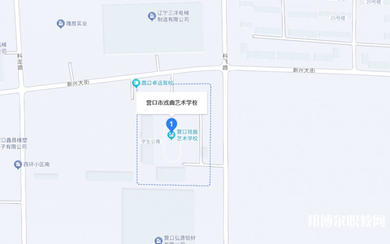 營口市戲曲學(xué)校地址，乘車路線