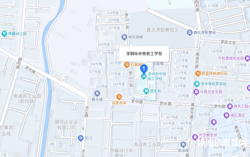 深圳市中特技工學校地址，乘車路線