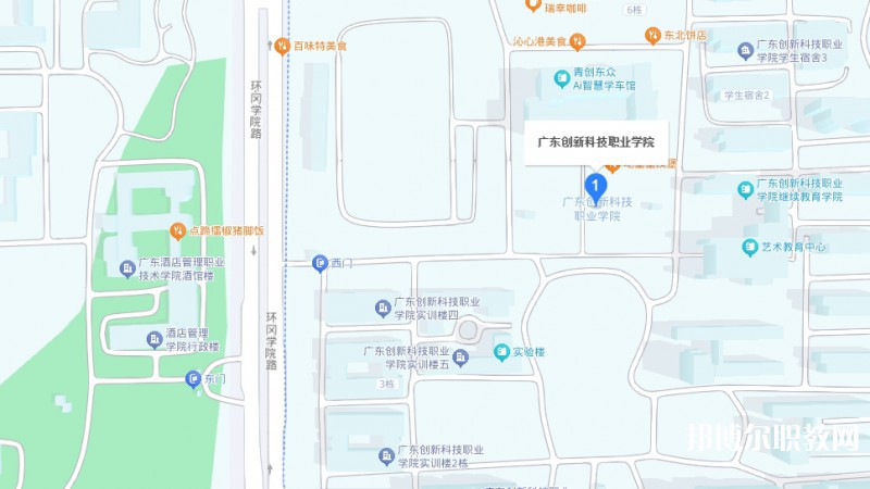 廣東創(chuàng)新科技職業(yè)學(xué)院中職部地址，乘車路線