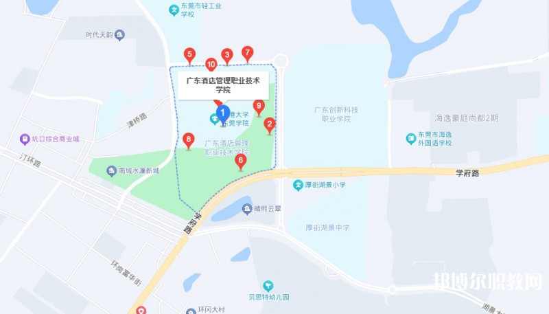 廣東酒店管理職業(yè)技術(shù)學(xué)院中職部地址，乘車路線