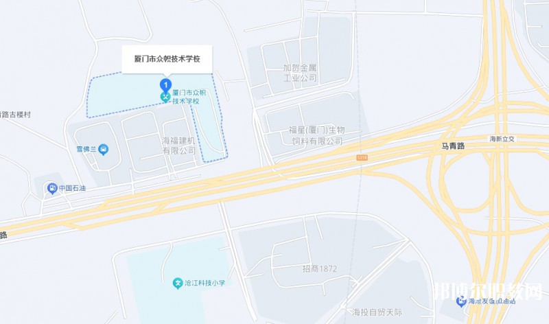 廈門市眾幟技術(shù)學(xué)校地址，乘車路線